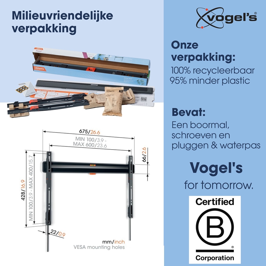 Vogel's COMFORT TVM 3605 | Vaste tv-beugel | 40-100 3